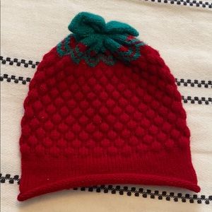 Toddler strawberry hat